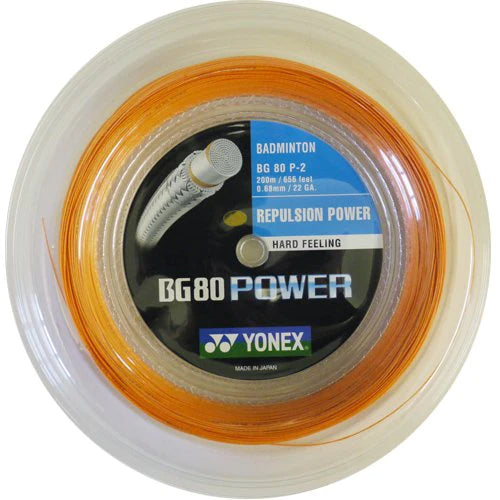 Yonex BG-80 Power Badminton String [200m Reel]